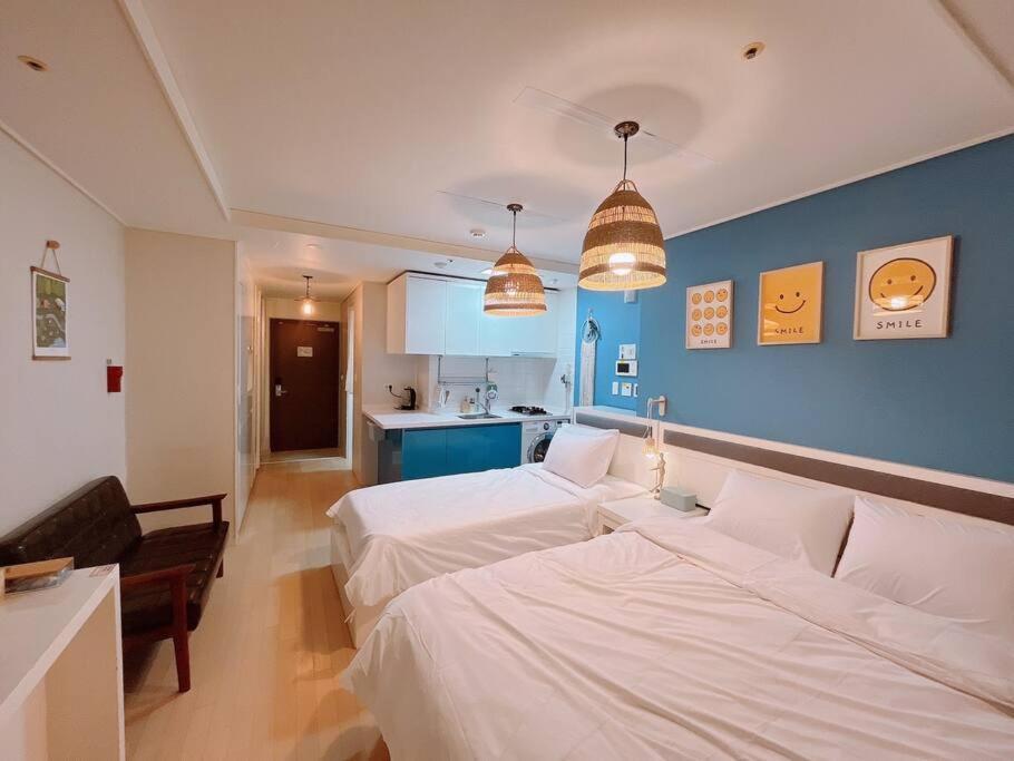 Haeundae Beach Stay #2Min Walk #2Beds Puszan Kültér fotó