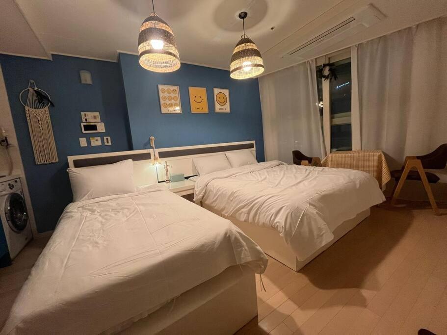 Haeundae Beach Stay #2Min Walk #2Beds Puszan Kültér fotó